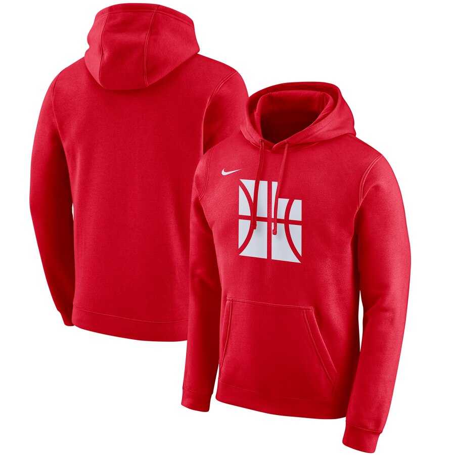 NBA Utah Jazz Nike 201920 City Edition Club Pullover Hoodie Red